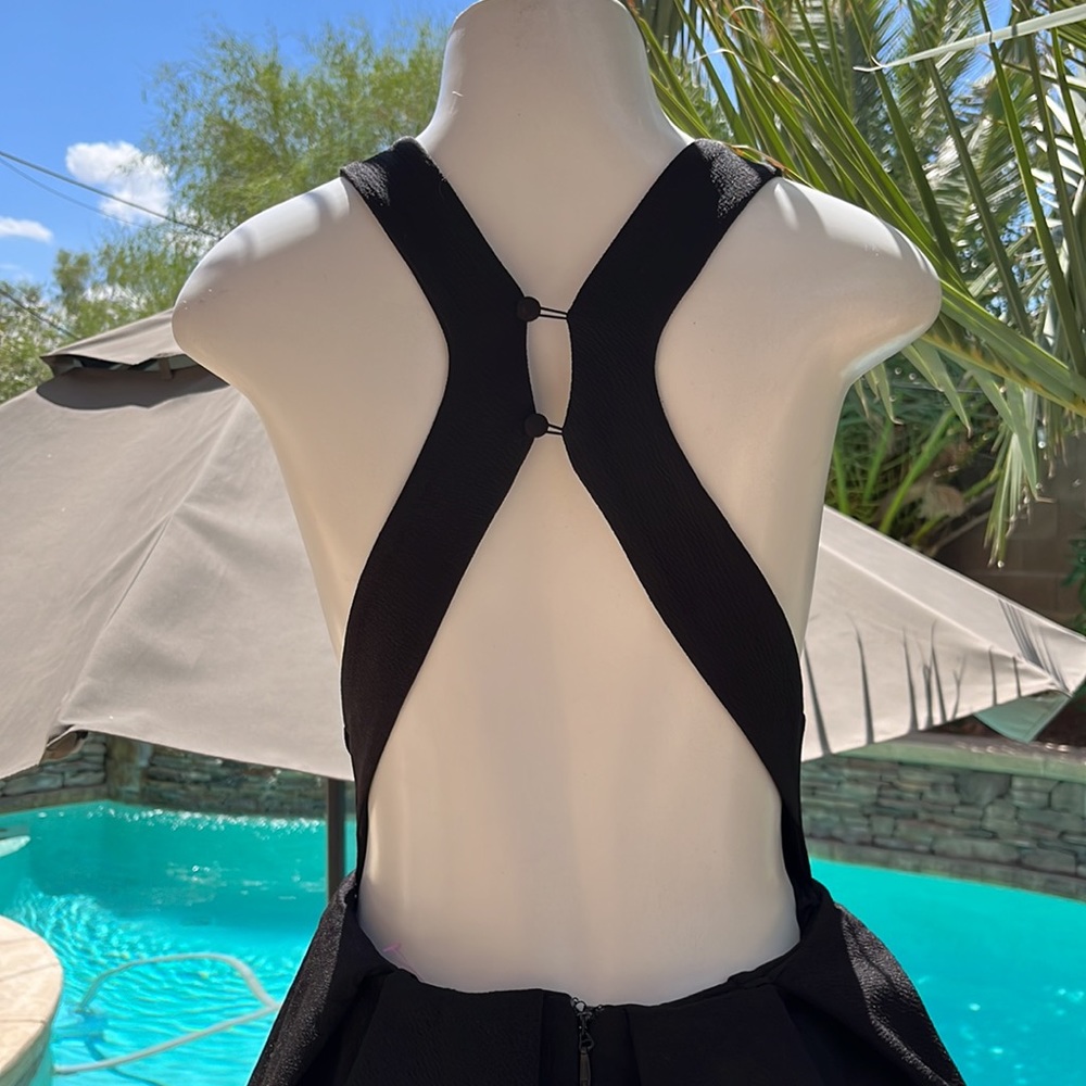 BLACK PEPLUM DRESS - Picture 5 of 6